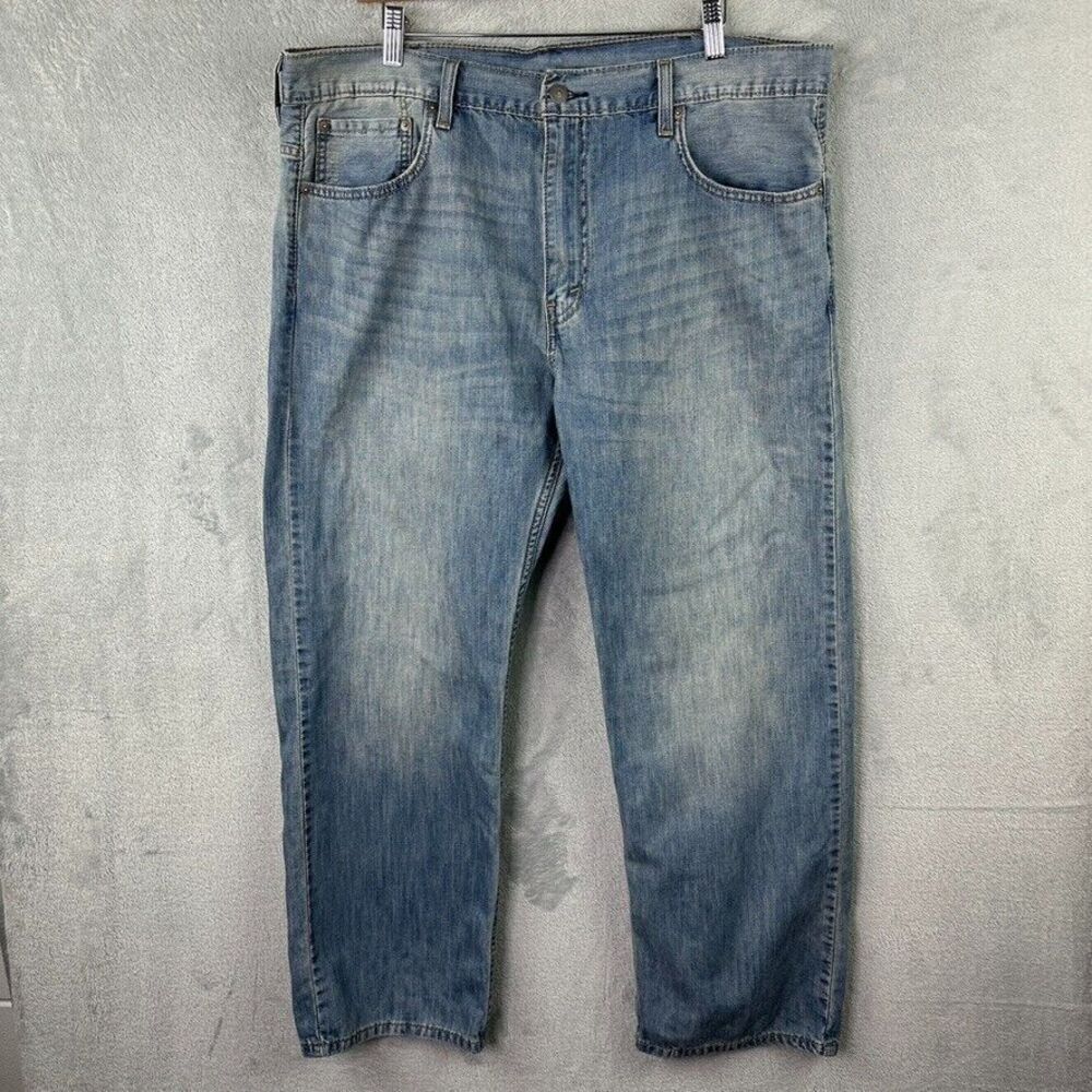 levis 569 jeans mens 38x30 (39x28) medium wash denim